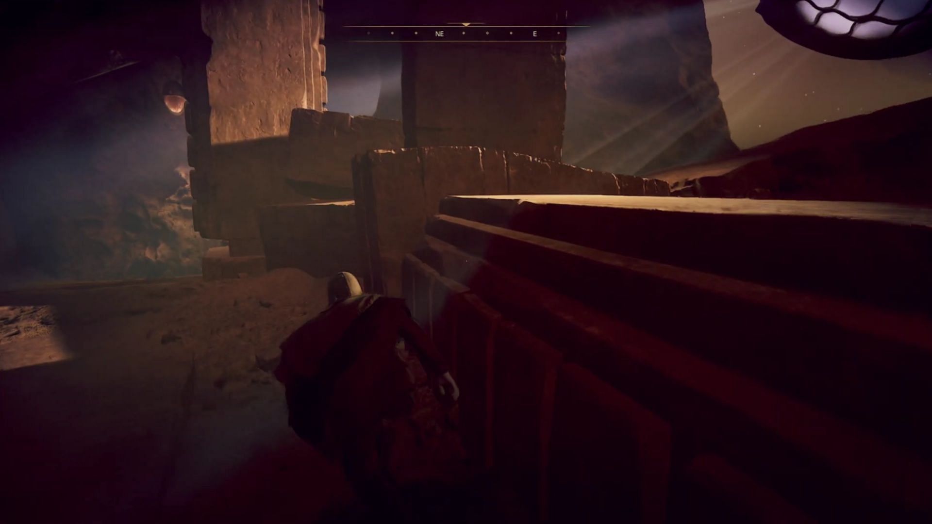 Just crouch your way past this one. It's nice and easy. (Image via Funcom/YouTube@ZaFrostPet)